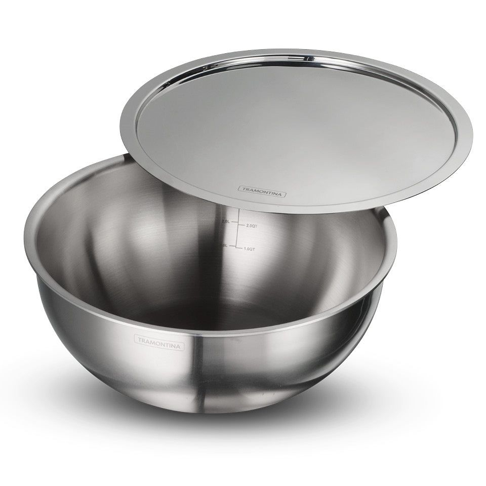 Aeion 28cm Stainless Steel Tri-Ply Extra Deep Tasla with SS Lid - 5.9L - Tramontina India