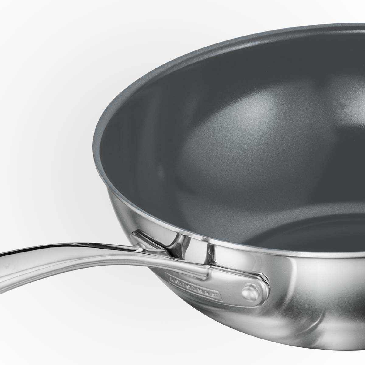 Fusao EX+ 26cm Triply Ceramic Wok with SS Lid - Tramontina India