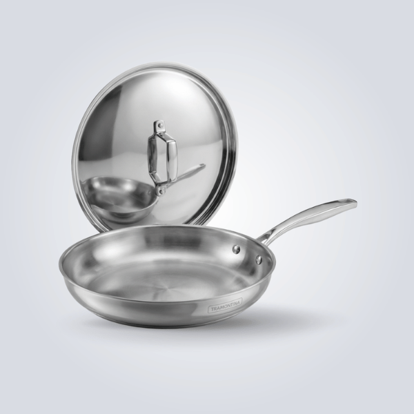 Aeion 26cm Stainless Steel Tri-Ply Fry Pan with SS Lid