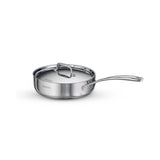 Fusao EX+ 24cm Triply Ceramic Deep Sauté Pan with SS Lid