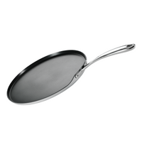 Fusao Ceramic reinforced 28cm Dosa Tawa by Tramontina India with 3mm thickness, showing a smooth ceramic-coated cooking surface.