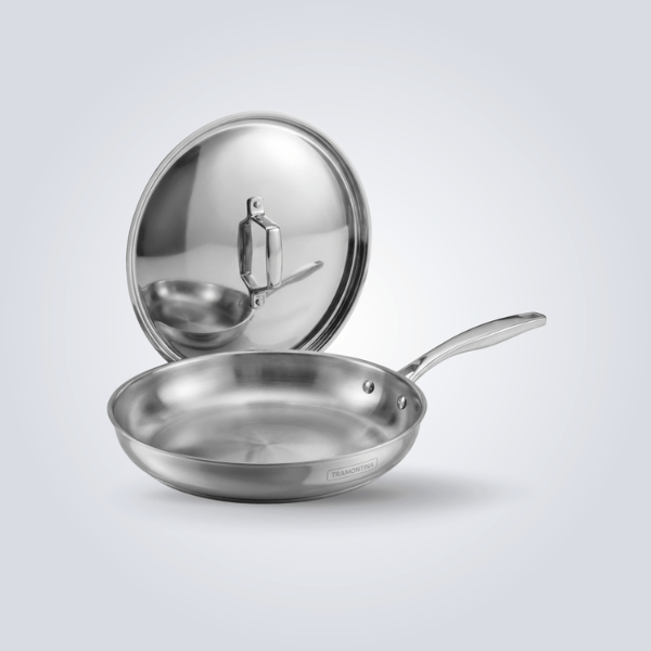 Aeion 24cm Stainless Steel Tri-Ply Fry Pan with SS Lid
