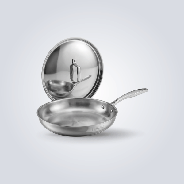 Aeion 20cm Stainless Steel Tri-Ply Fry Pan with SS Lid