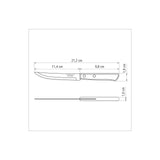 Polywood Steak Knife 12 cm/ 5in - Brown