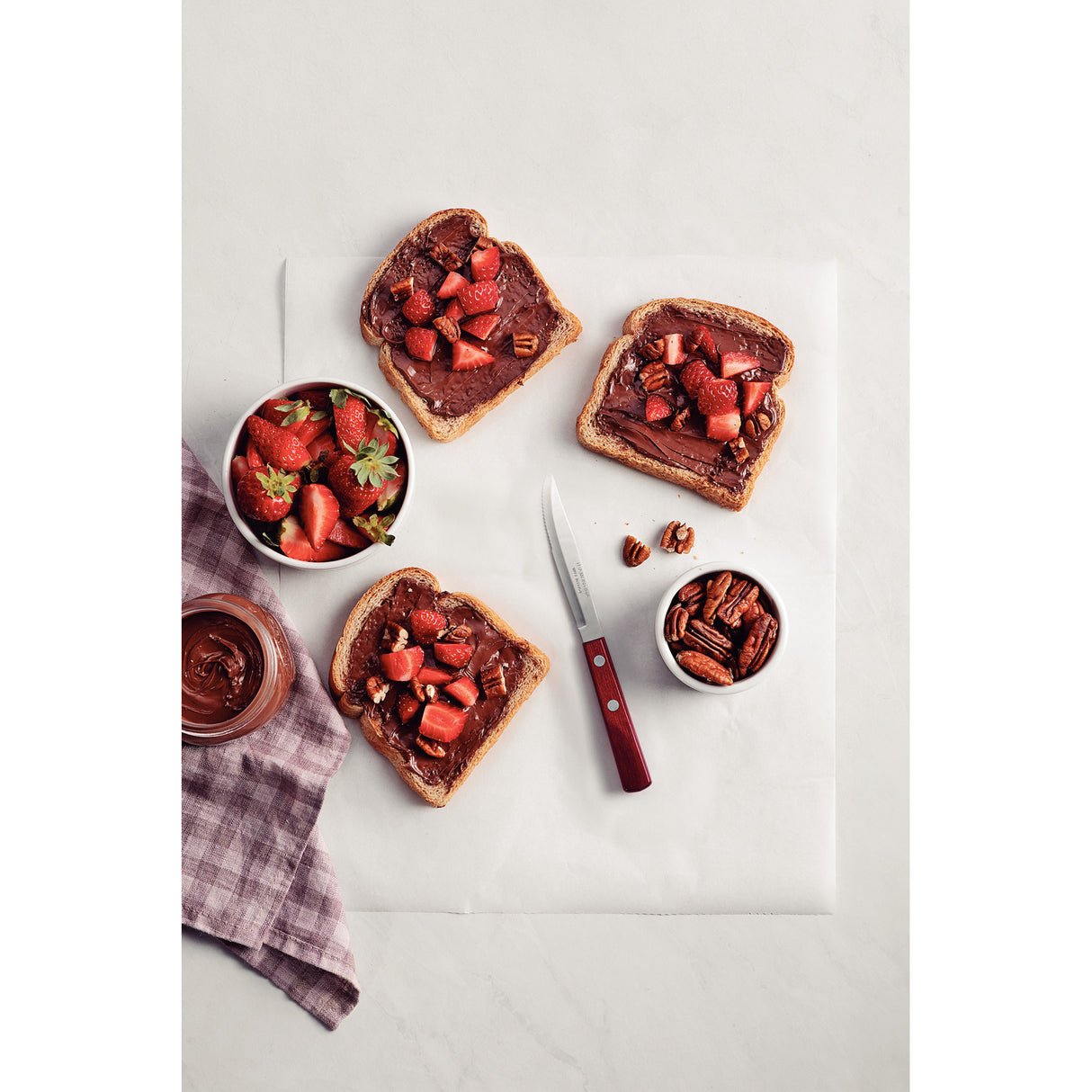 Polywood Dessert Knife 7 cm/ 3in - Red