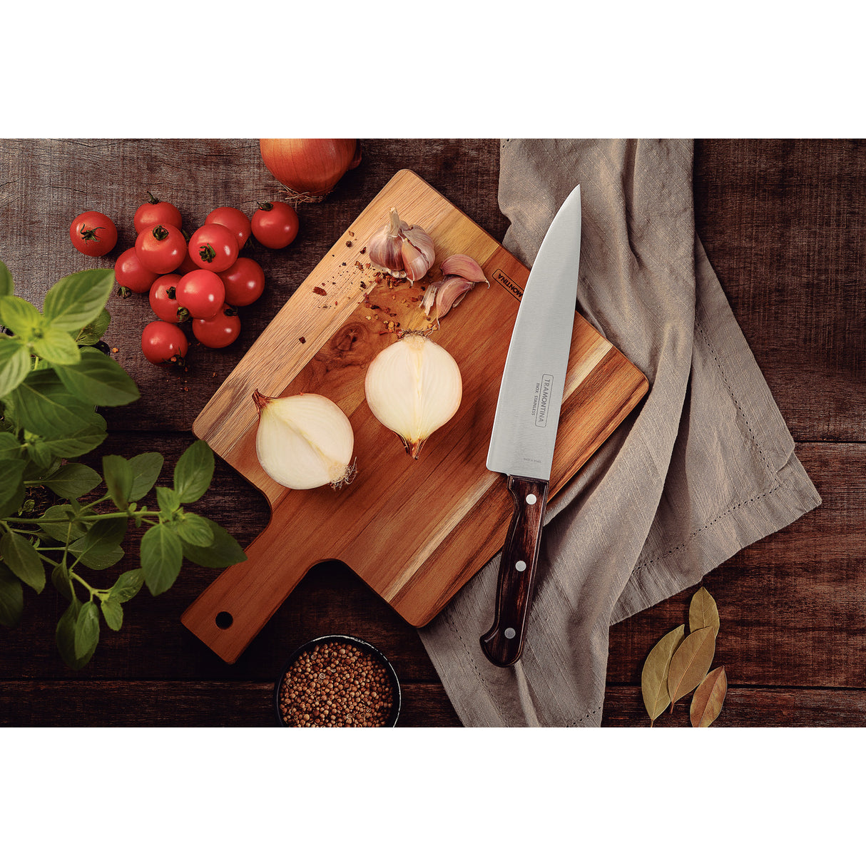 Polywood Chef Knife 20 cm/ 8in - Brown