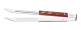 BBQ Kit with Stainless Steel Blades and Red Polywood Handles, with Cutting Board and Case, 8 Pieces