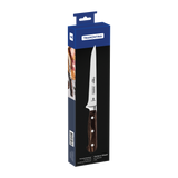 Century Wood Boning Knife with Stainless Steel Blade and Treated Brown Wood Handle 6"