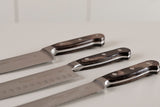 Century Wood Bread Knife with Stainless Steel Blade and Treated Brown Wood Handle 8"