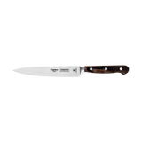 Century Wood Utility Knife with Stainless Steel Blade and Treated Brown Wood Handle, 6"