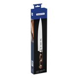 Century Wood Utility Knife with Stainless Steel Blade and Treated Brown Wood Handle, 8"