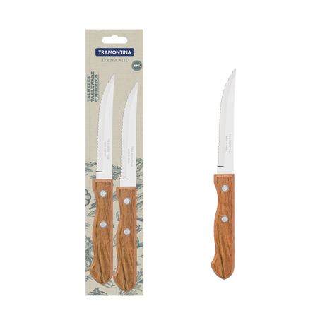 Dynamic Steak Knife 10 cm/ 4in Set Of 2 - Wood