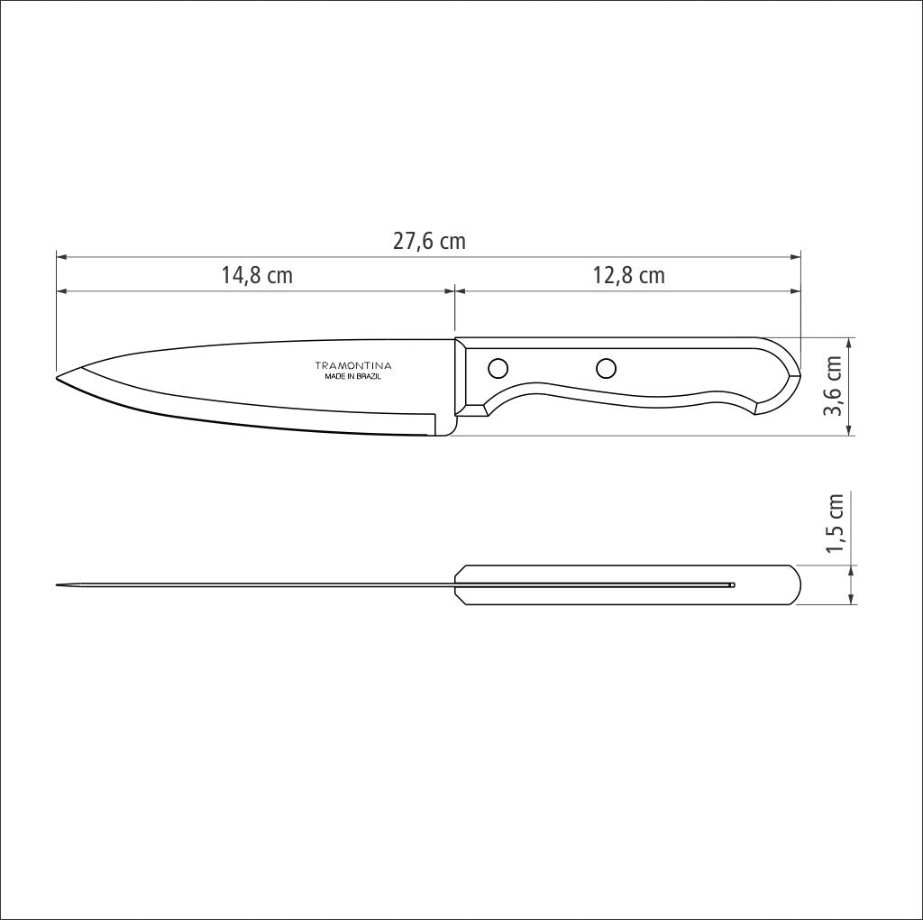 Dynamic Chef Knife 15 cm/ 6in - Wood