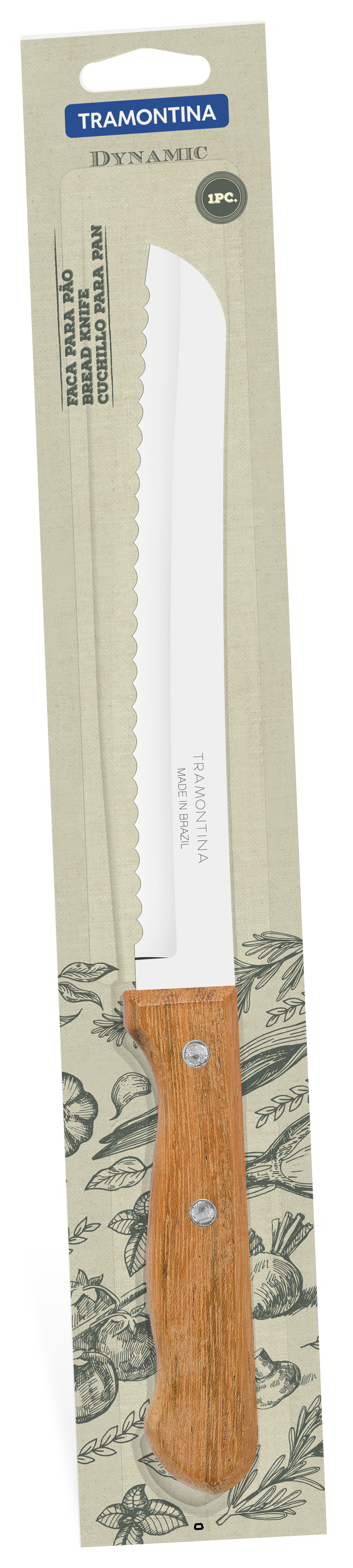 Dynamic Bread Knife 20 cm/ 8in - Wood
