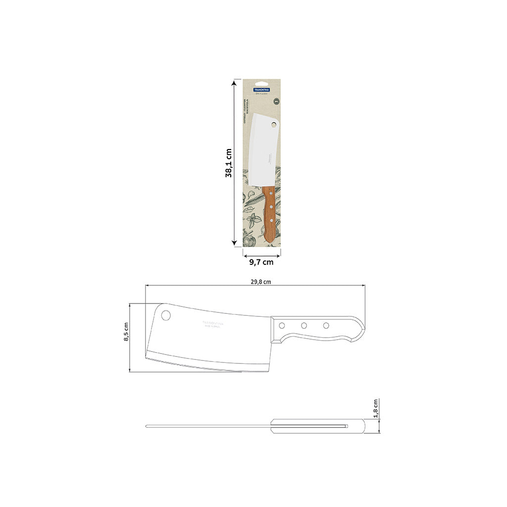 Dynamic Cleaver 17 cm/ 7in - Wood
