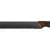 Churrasco Black Serrated Knife 25 cm/ 10in - Wood