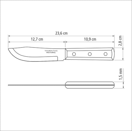 Dynamic Butcher Knife 12 cm/ 5in - Wood