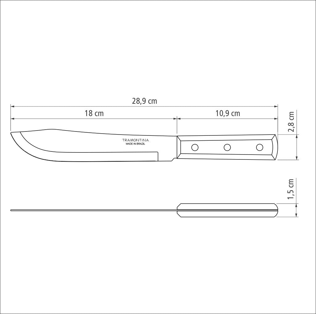 Dynamic Butcher Knife 17 cm/ 7in - Wood