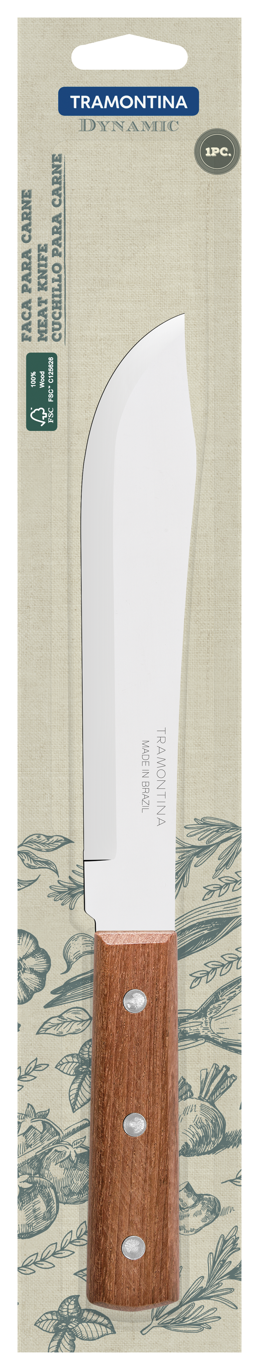Dynamic Butcher Knife 17 cm/ 7in - Wood