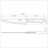 Dynamic Fish and Kitchen Knife 17 cm/ 7in - Wood