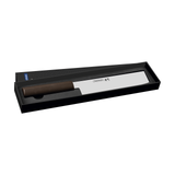 Tramontina India 17 cm brown sushi nakiri knife with sharp blade and wooden handle for precise sushi slicing.