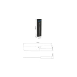 Brown Tramontina India Sushi Nakiri knife, 17 cm (7 in) with a sharp blade, ideal for precise vegetable slicing.