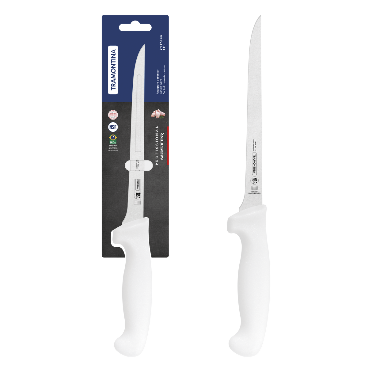 Professional Boning Knife 17 cm/ 7in - White