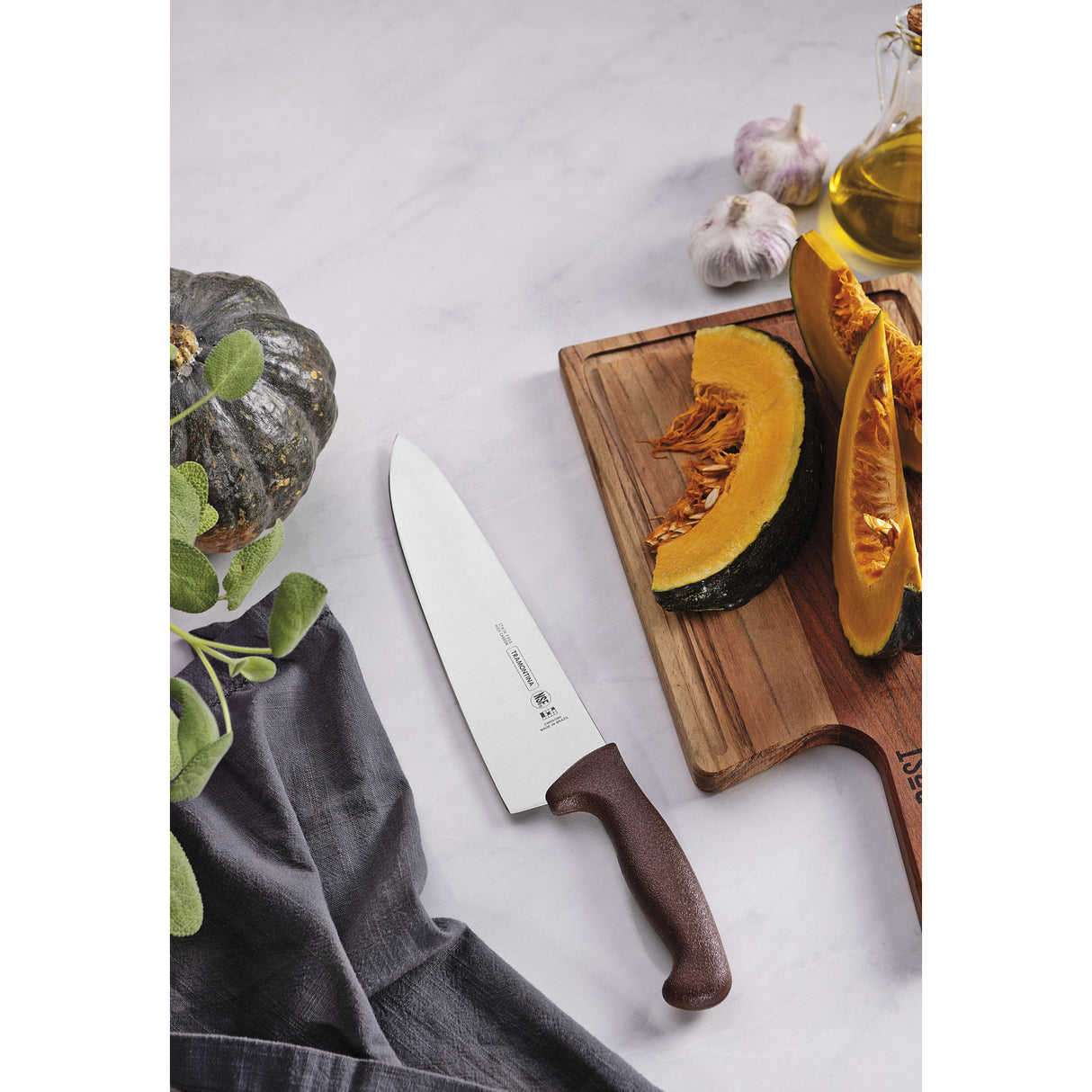 Professional Meat/ Chef Knife 25 cm/ 10in LH - Brown