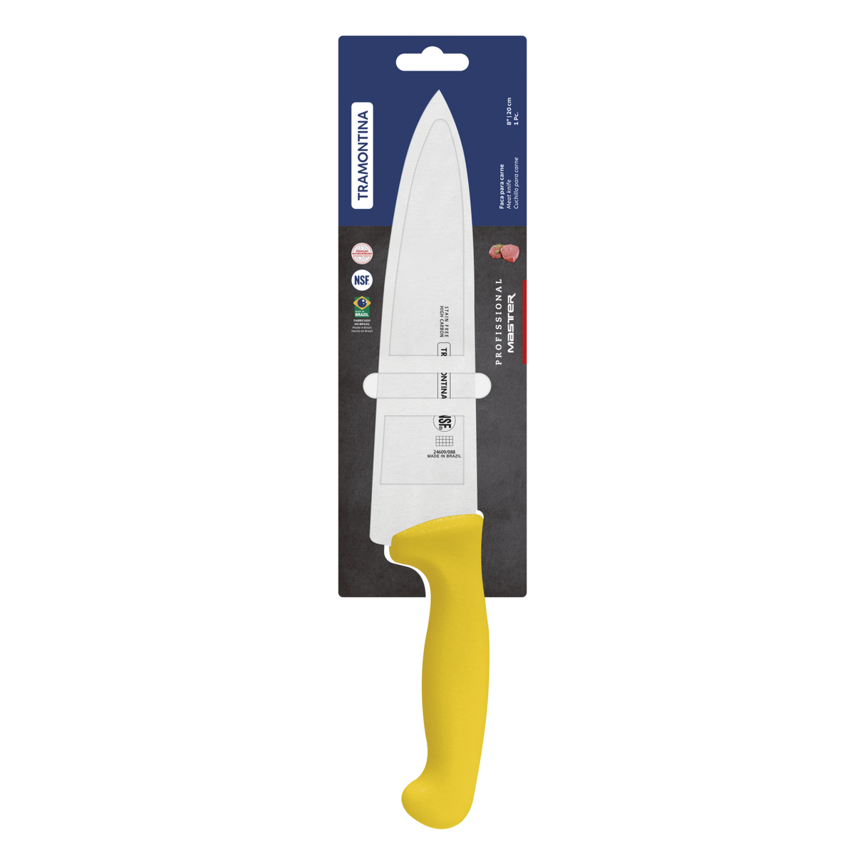 Professional Meat/ Chef Knife 20 cm/ 8in - Yellow
