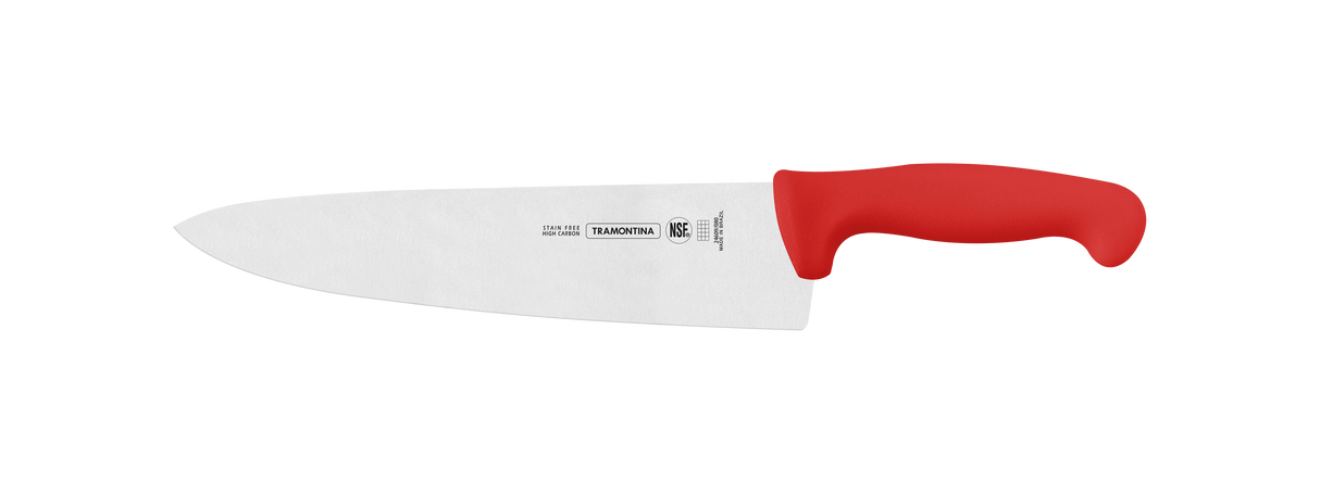 Professional Meat/ Chef Knife 25 cm/ 10in LH - Red