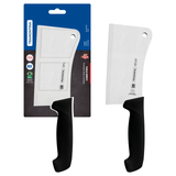 Black Tramontina India 15 cm professional cleaver knife with a sturdy blade and ergonomic handle for heavy-duty chopping.