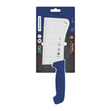 Blue Tramontina India 15 cm professional cleaver knife with stainless steel blade for chopping and cutting tasks.