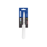 Tramontina Professional vegetable knife, 10 cm white handle, stainless steel blade for precise slicing and chopping.