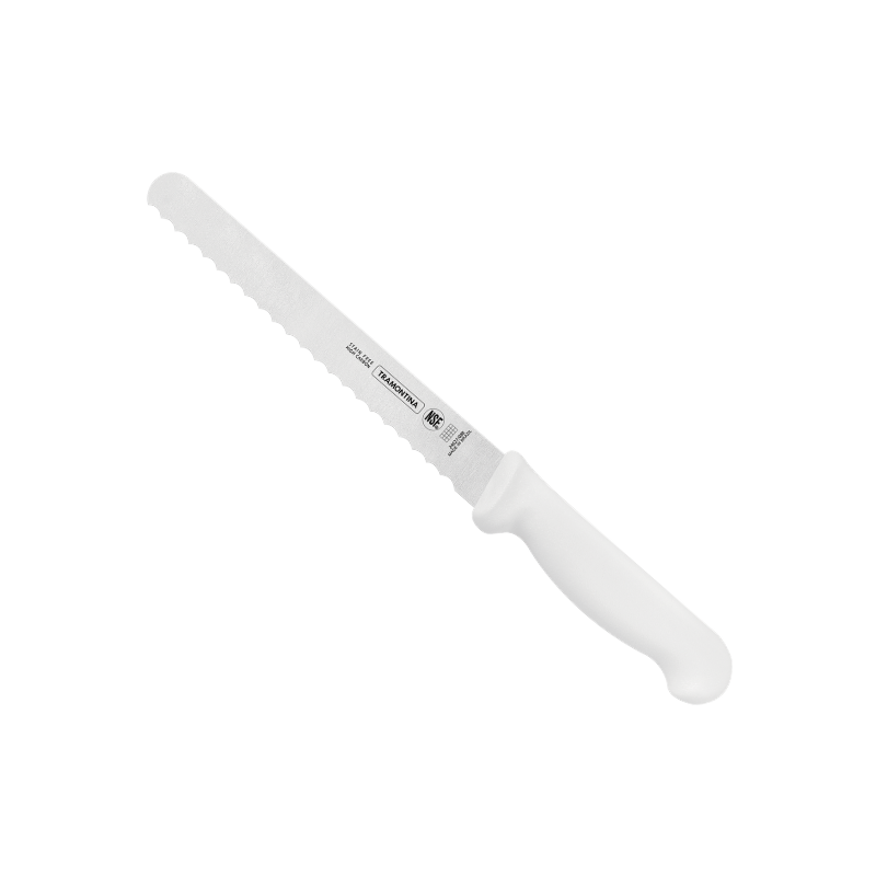 Professional Serrated Ham Slicer 20 cm/ 8in - White