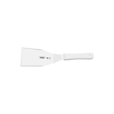 White 15 cm Tramontina India professional hamburger spatula with a sturdy metal handle for grilling and flipping burgers.