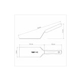 White 20 cm Tramontina India professional fried food spatula with an 8-inch stainless steel tool for flipping and serving fried foods.