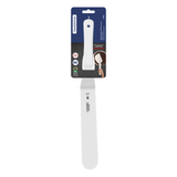 White 12-inch professional pastry spatula from Tramontina India, featuring a sturdy handle and flexible blade for baking and cooking.