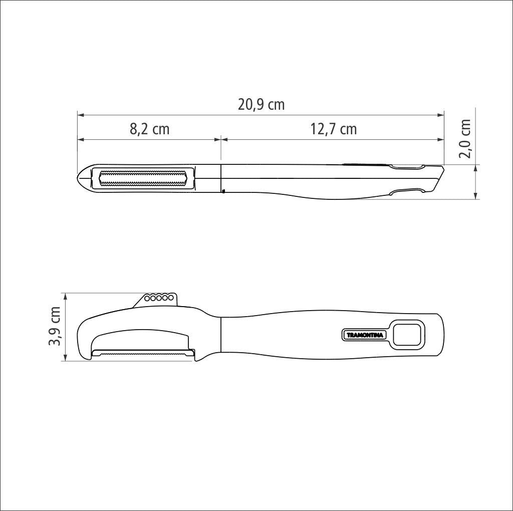 Verano Peeler Microserrated Edge - Red