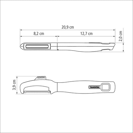 Verano Peeler Microserrated Edge - Red