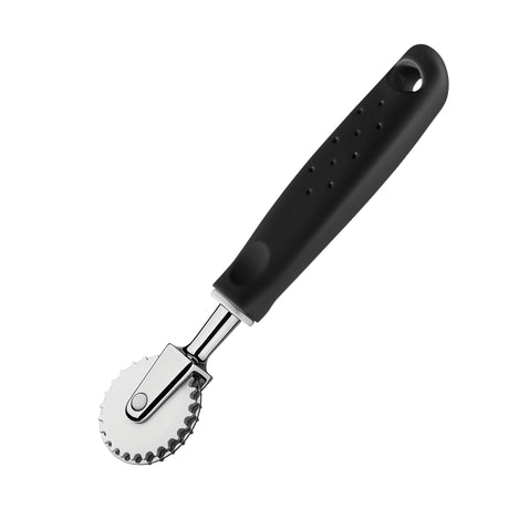 Utilitá Cut-and-Close Reel in Chrome-Plated Zamak and Nylon with Black Polypropylene Handle