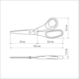 Set of four Tramontina India Supercut sewing scissors, 17 cm (7 inches), with sharp blades for fabric cutting.