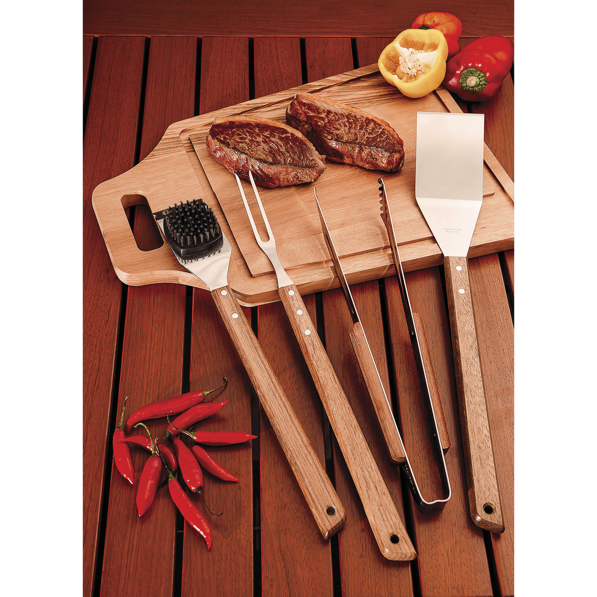 Churrasco Grill Brush - Wood