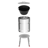 Tramontina Charcoal Grill in Stainless Steel