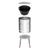 Tramontina Charcoal Grill in Stainless Steel