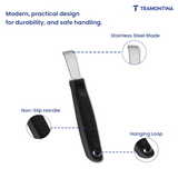 Utilitá Stainless Steel Lemon Grater with Black Polypropylene Handle