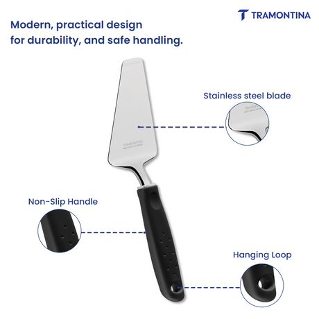 Utilitá Stainless Steel Pizza Spatula with Red Polypropylene Handle