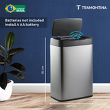 Trash Bin Encore Sensor Bin 49 Litre Square