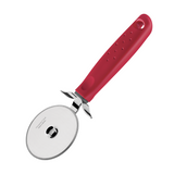 Tramontina India Utilita Pizza Cutter SS in red with stainless steel blade and ergonomic handle for easy pizza slicing.