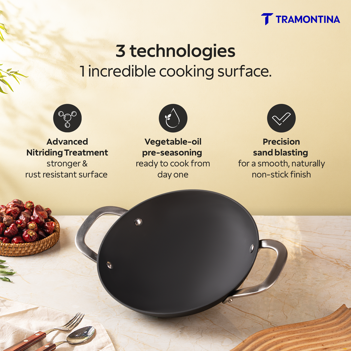 Tramontina Heritage Iron Appachetty 22 cm