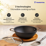 Tramontina Heritage Iron Kadai with Lid 20 cm